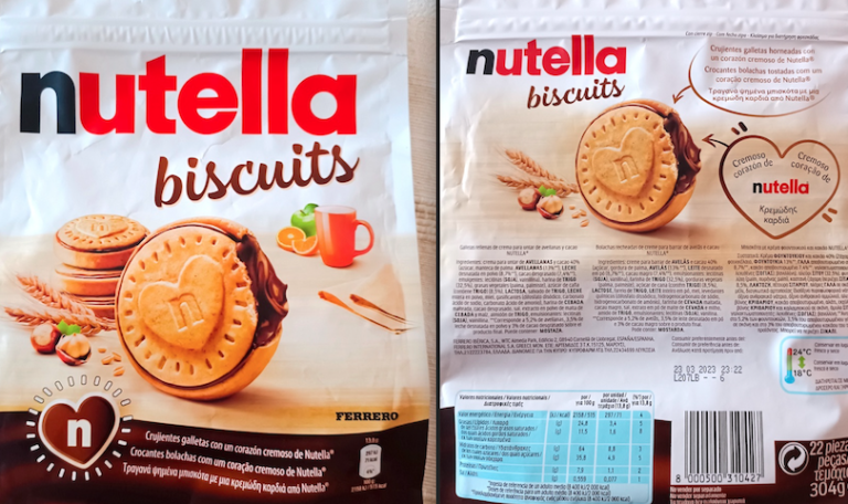 Nutella sin lactosa de Mercadona